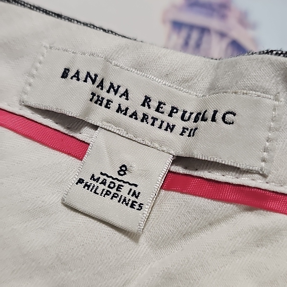 Banana‎ Republic Linen Gray Pants Size 8 - Picture 3 of 6